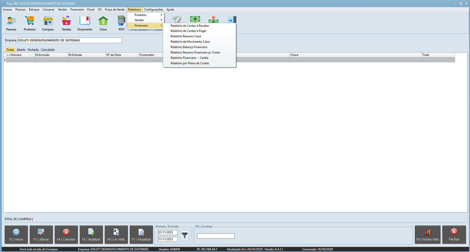 Relatório Financeiro